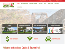 Tablet Screenshot of gundagaitouristpark.com.au